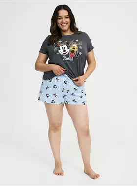 Mickey Mouse Lounge Short | Torrid (US & Canada)