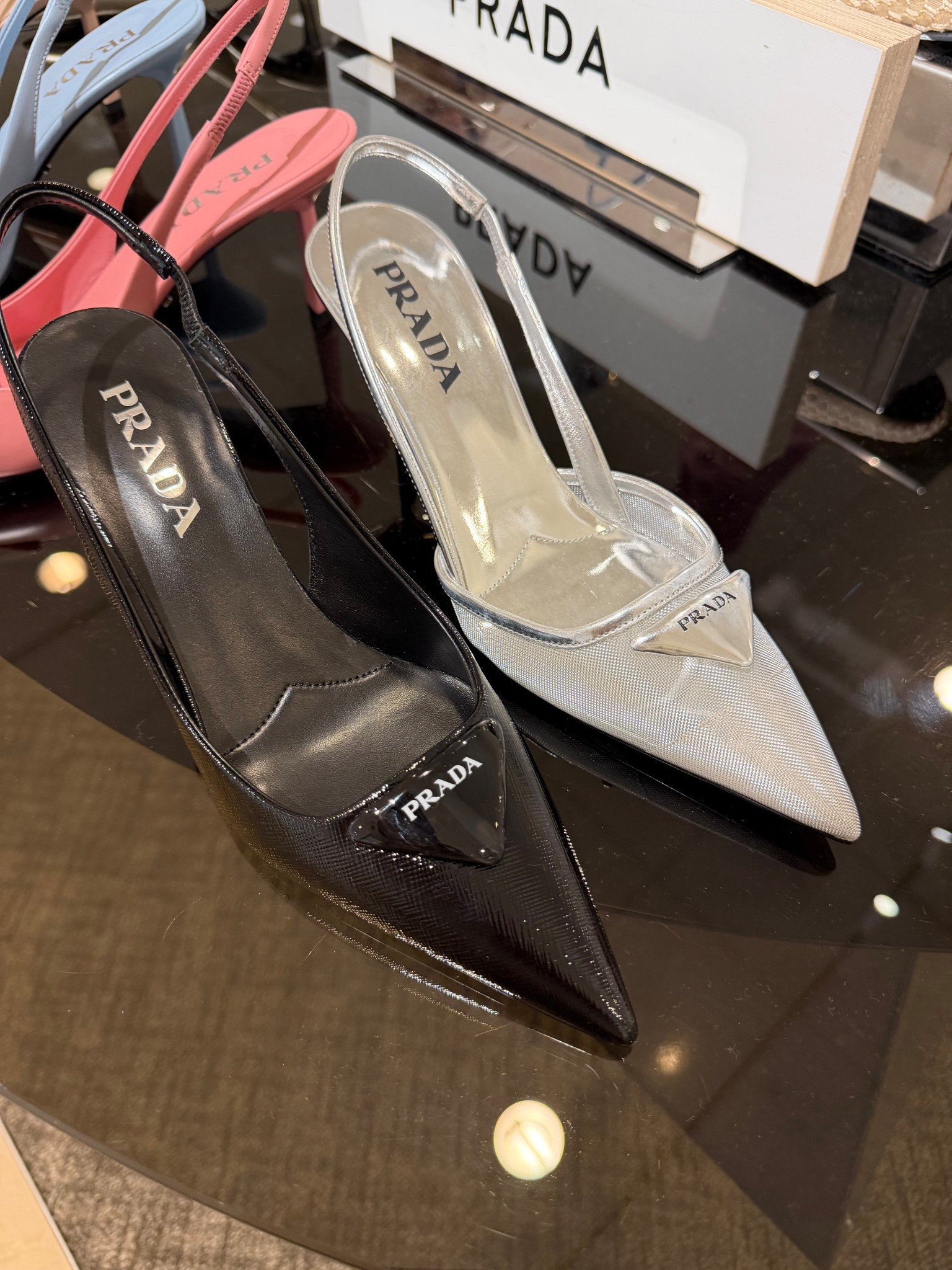 If you are a designer girly these mesh Prada heels are so cute for spring! Was walking through the mall and saw them! Immediately fell in love 😍

#LTKOver40