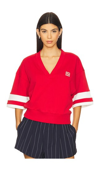 French Terry Shirt in Cherry | Revolve Clothing (Global)