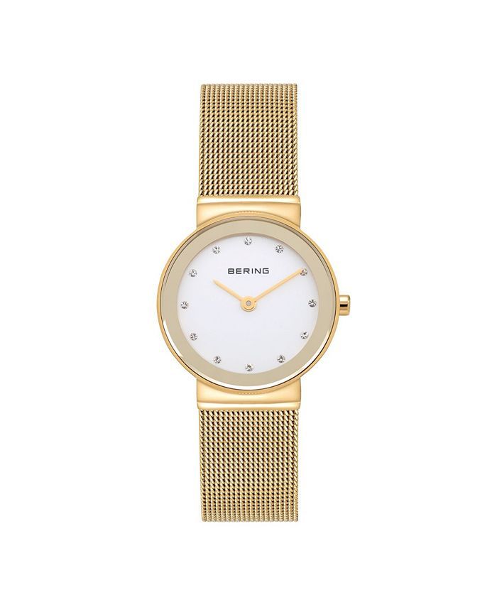 Women's Crystal Gold-Tone Stainless Steel Mesh Bracelet Watch 26mm | Macys (US)