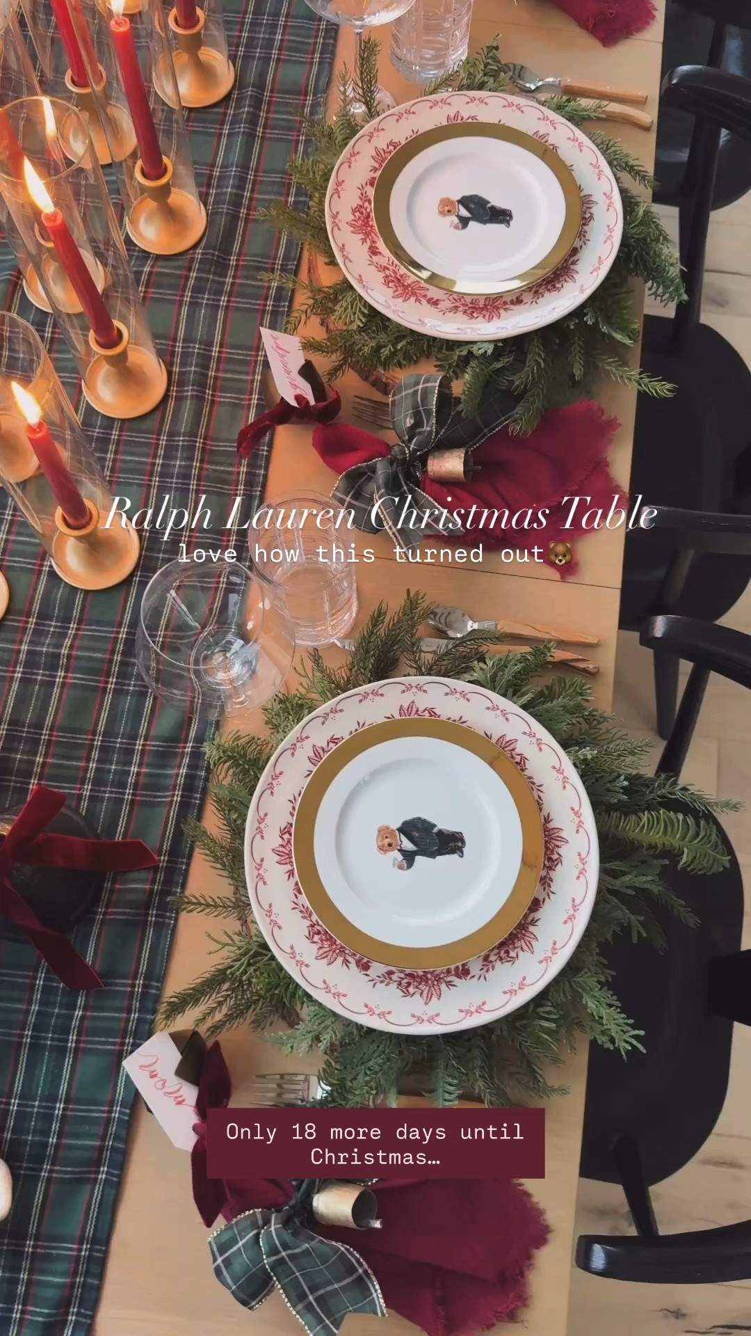 Ralph Lauren Christmas Table 🐻🕯️🔔

Holiday party
Home decor 

#LTKHoliday #LTKHome