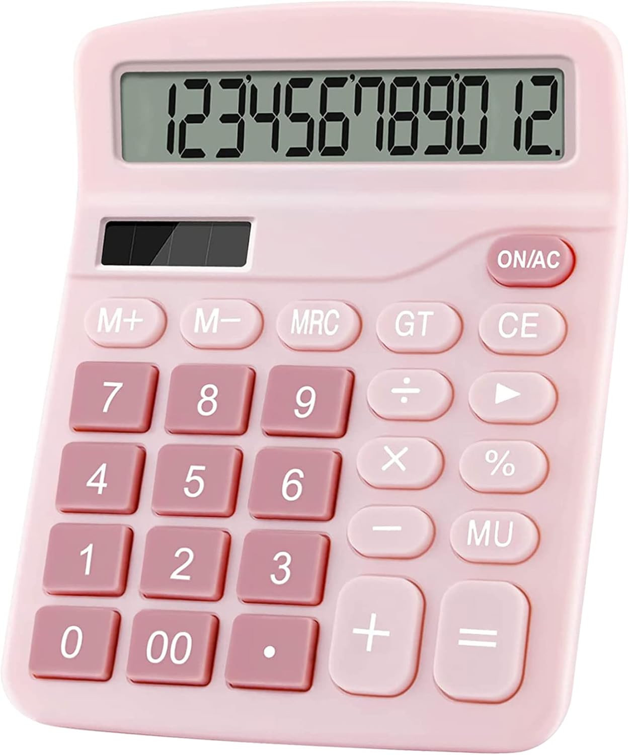 Podokas Office Calculators Desktop, 12-Digit Dual Power Cute Calculator with Large LCD Display Bi... | Amazon (US)