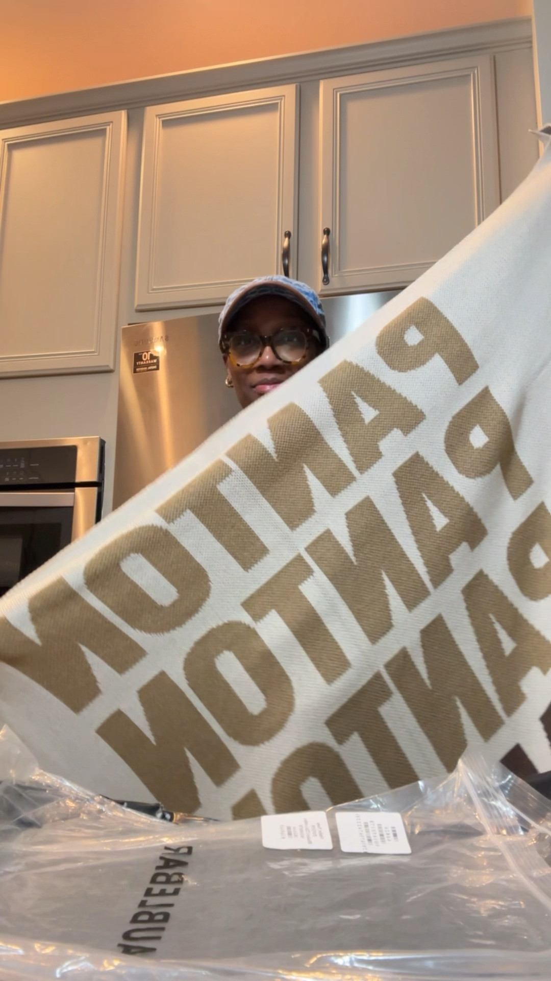 Custom blanket with our last name ❤️ Perfect for movie night 🎥 

#LTKHome #LTKFamily #LTKVideo