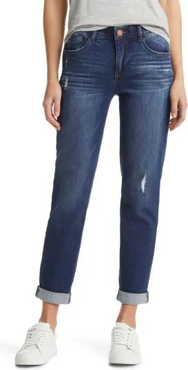 Ab-Solution Distressed Girlfriend Jeans | Nordstrom