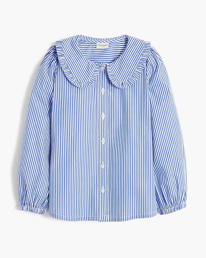 Girls' ruffle-collar shirt | J.Crew Factory