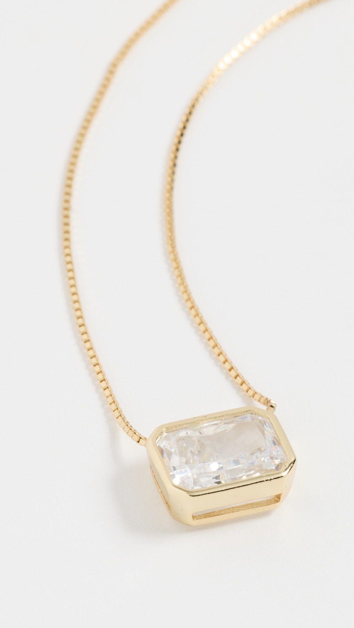 Emerald Baguette Necklace | Shopbop