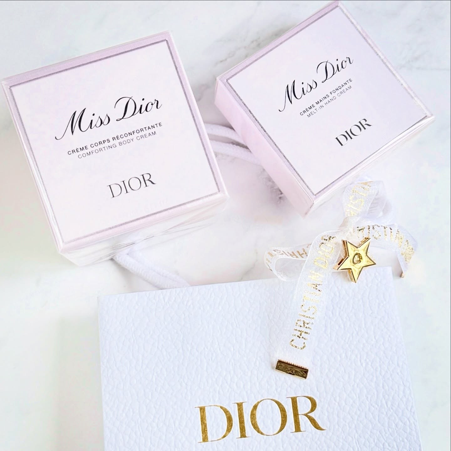 This is what’s making my layered, pink silk-scented dreams come true. The new Miss Dior comforting body cream + Miss Dior melt-in hand cream has arrived and will be staying on my vanity. I dare you to tell me you aren’t impressed with this packaging 😍

Who else is here for it? 🙌 

#MissDior #DiorBeauty #LuxuryBeauty #SoftLifeAesthetic #CleanGirlVibes @diorbeauty @diorbeautylovers