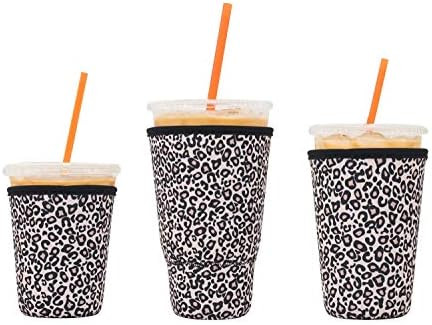 3 Pack Reusable Iced Coffee Sleeves - LOVAC Insulator Sleeve for Cold Beverages, Neoprene Cup Hol... | Amazon (US)