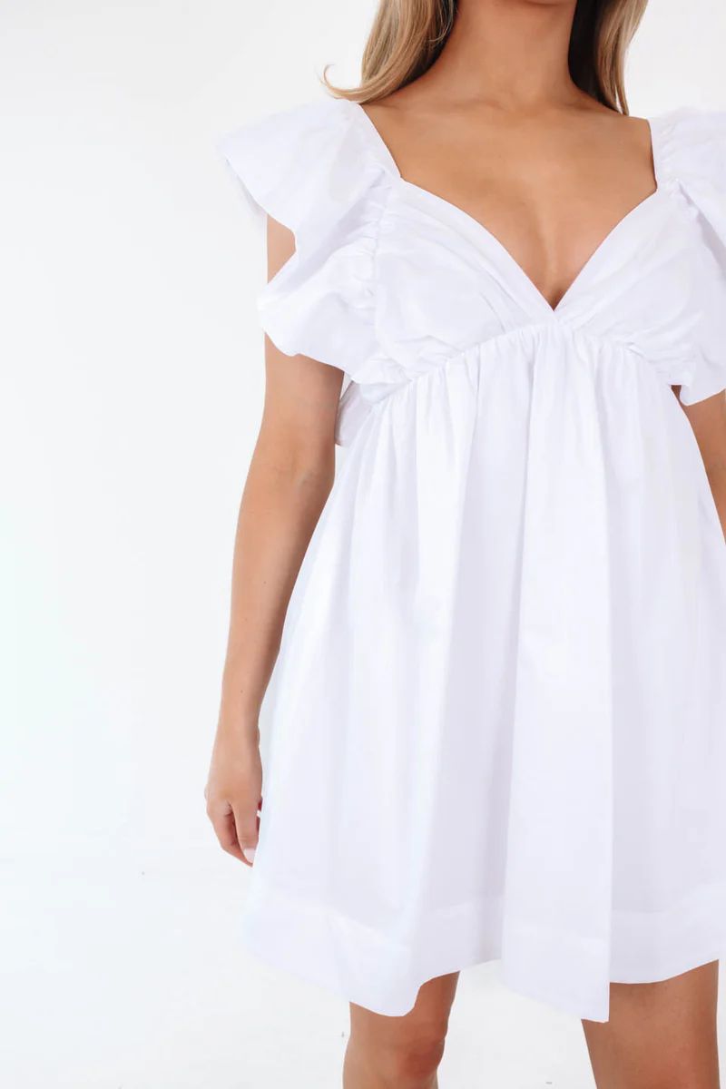 Always On My Mind Dress - White | The Impeccable Pig
