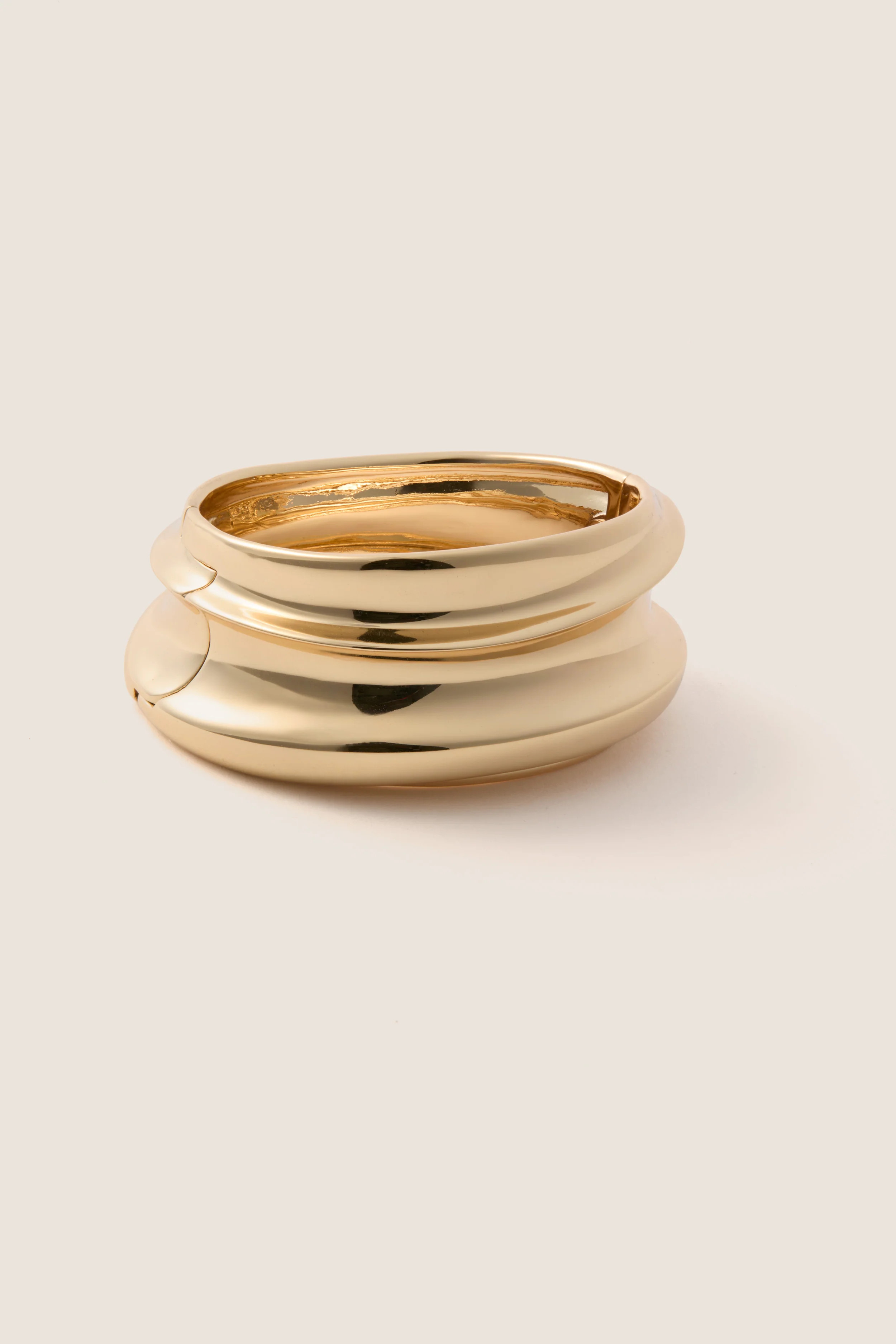 High Polish Gold Mega Lennon Bangle | Tuckernuck (US)