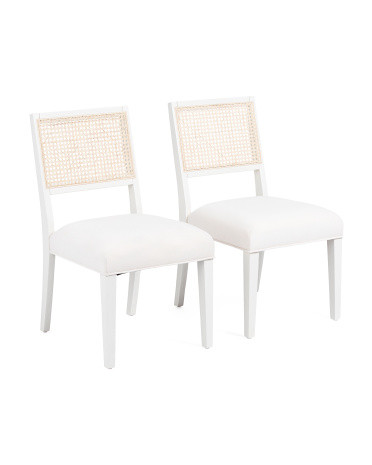 Set Of 2 20x34 Cane Back Dining Chairs | TJ Maxx