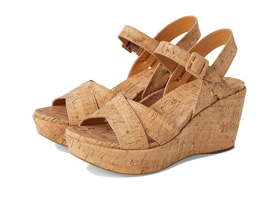 Kork-Ease Ava 2.0 Women's Wedge Shoes Cork Gold : 11 M, Leather | Zappos