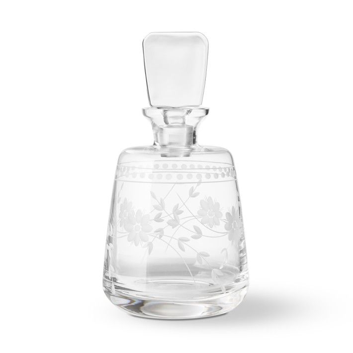 Vintage Etched Spirit Decanter | Williams-Sonoma