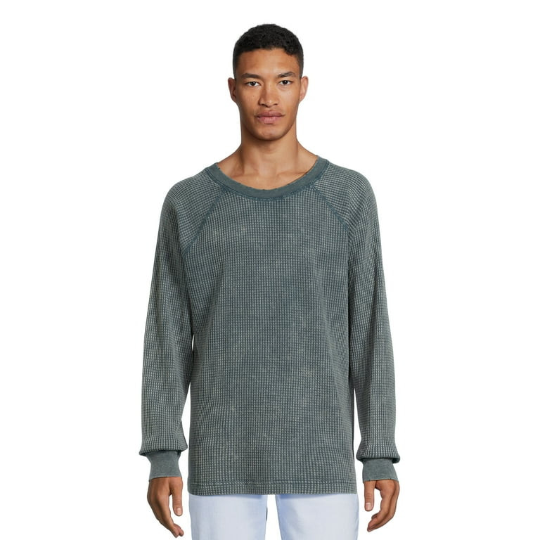 No Boundaries Men's and Big Men's Raglan Thermal Shirt, Sizes XS-5XL | Walmart (US)