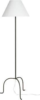 Nourison Home 66" Black Wrought Iron Heritage Metal Slim Tripod Standing Floor Lamp for Modern, I... | Amazon (US)