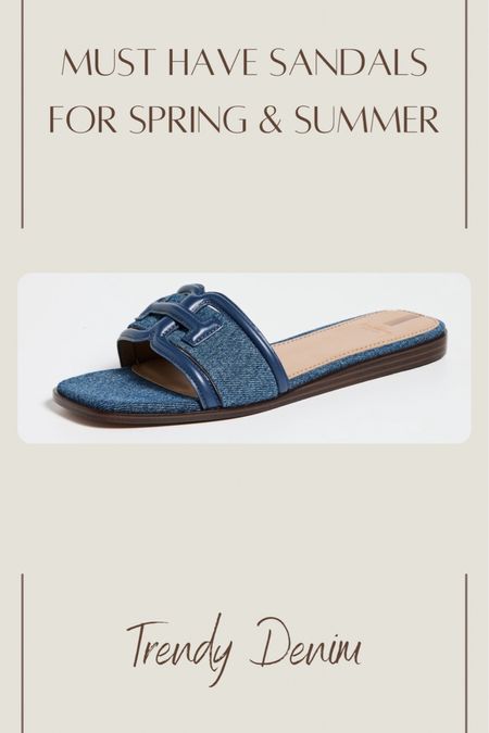 Denim sandals are trending for spring and I’m all for it! 

#LTKshoecrush #LTKfindsunder50 #LTKfindsunder100