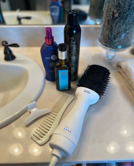 My hair routine must haves when I’m blow drying and wearing it straight. I always start with the It’s a 10 leave in conditioner and Moroccan oil (one bottle lasts me all year!). I love the Bondi Boost blow dry brush for extra volume and the Orbibe dry texture spray is my holy grail hair product! 🙌🏼

#LTKxSephora #LTKSeasonal #LTKbeauty