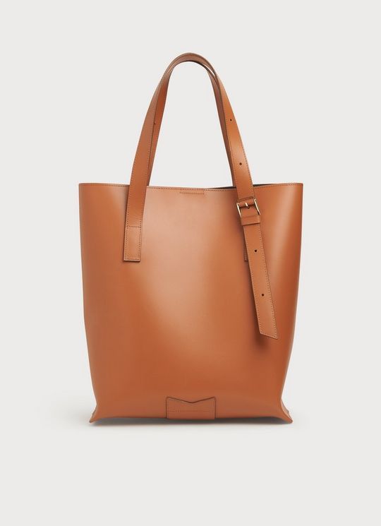Larissa Dark Tan Leather Tote Bag | L.K. Bennett (UK)