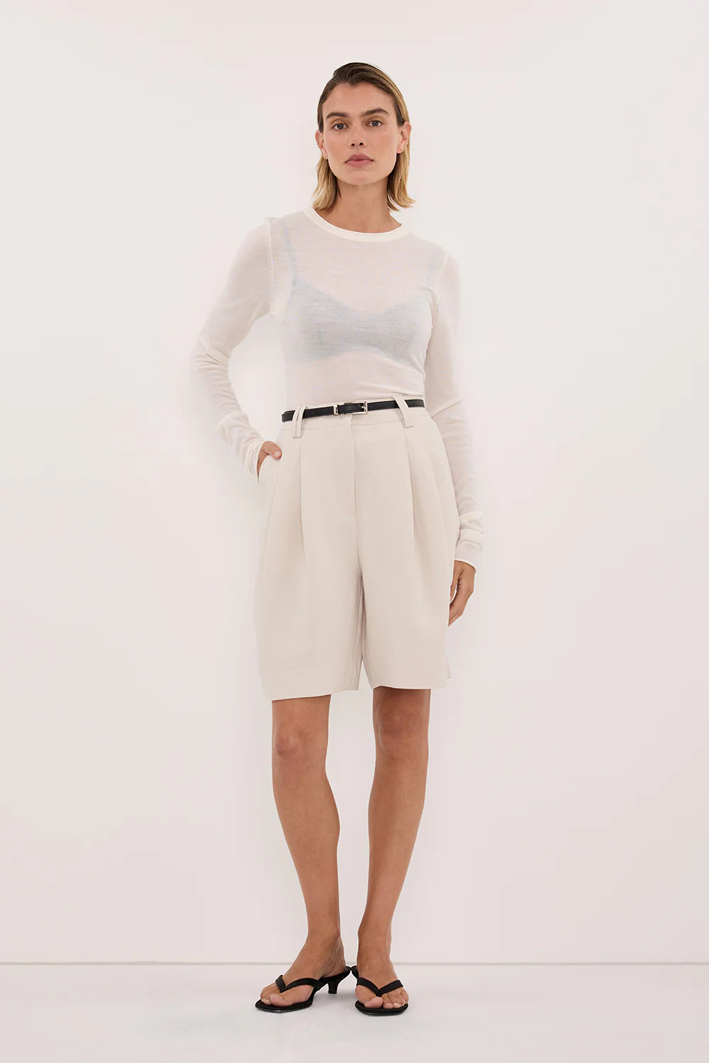 CHELSEA BONE BERMUDA SHORT | DISSH