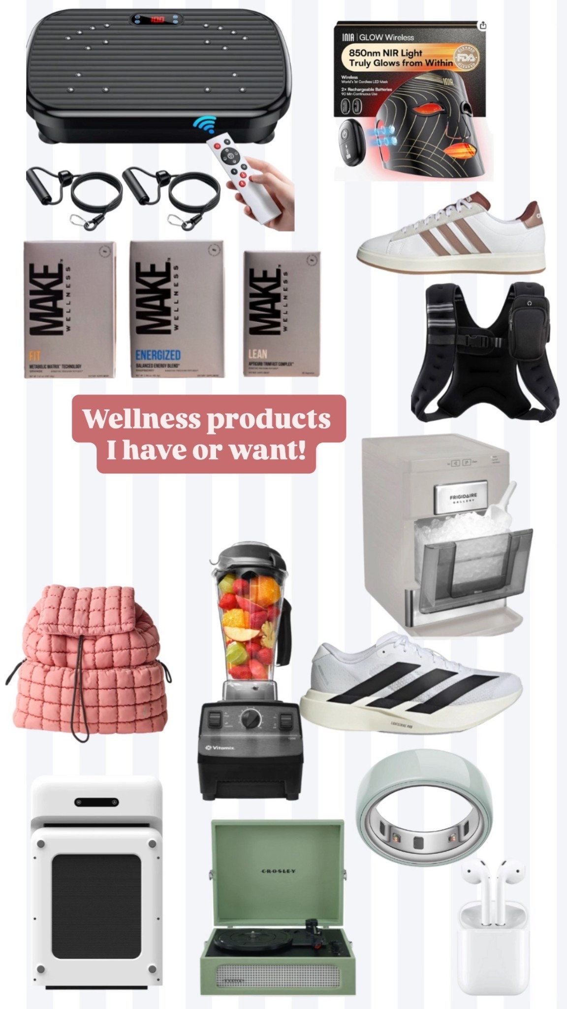 Wellness products I have or want! Are you done? Do you want to do the other

#LTKfitnessgoals #LTKGiftGuide #LTKActive