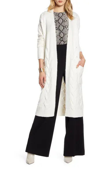 Cable Knit Long Cardigan | Nordstrom