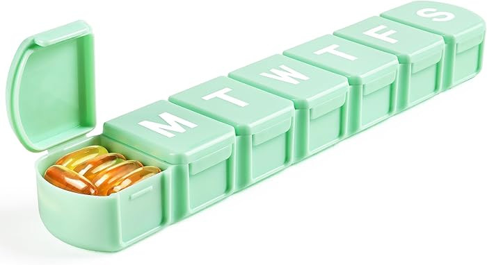 Extra Large Weekly Pill Box Organizer 7 Day, MOLN HYMY 1 Week Jumbo Pill Dispenser Case One Time ... | Amazon (US)