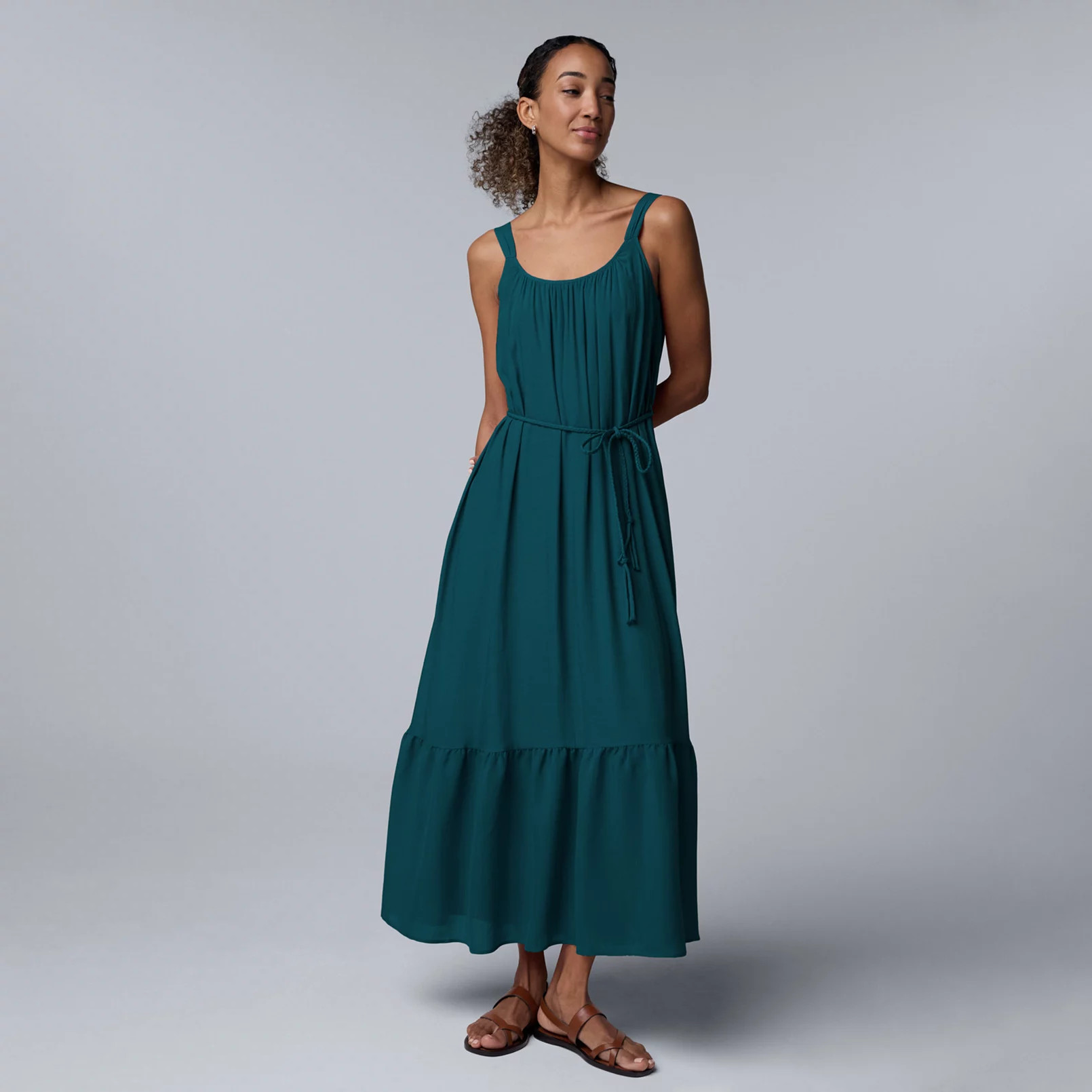 Women's Simply Vera Vera Wang Tiered Tank Maxi Dress | Kohl's