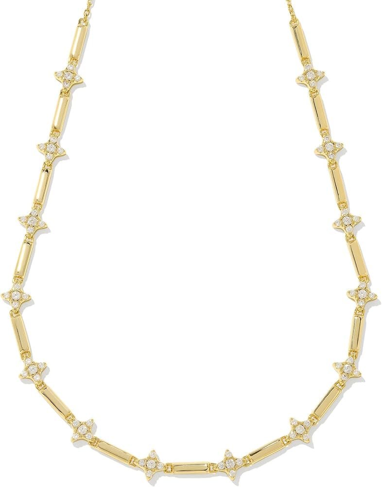 Amazon.com: Kendra Scott, Womens, Holland Strand Necklace, Gold White Crystal, One Size: Clothing, Shoes & Jewelry | Amazon (US)