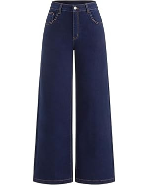 CIDER Women's Wide Leg Jeans High Waist Flared Denim Pants | Amazon (US)