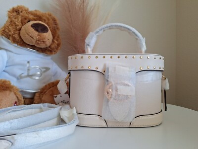 💝NWT COACH Georgie Gem Rivets Chalk Gold Crossbody Leather Bag   | eBay | eBay US