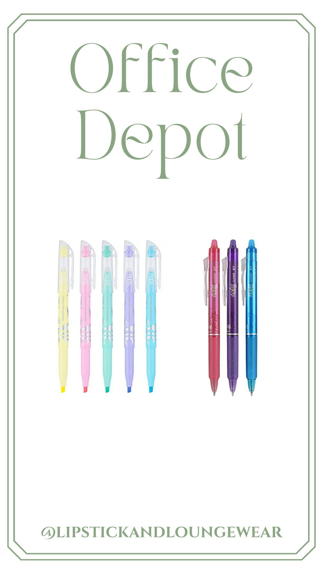 Erasable highlighters and erasable pens that actually work! 🖊️ 

