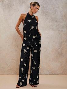 COSMINA 2pcs Women Elegant Embroidered Draped Neck Tie Collar Blouse Set, Versatile For Commuting... | SHEIN