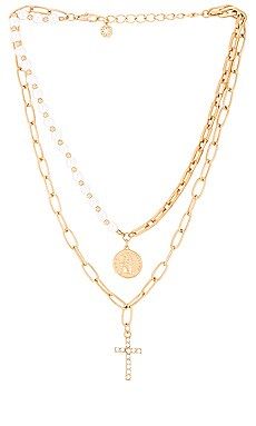 8 Other Reasons Layered Cross Necklace in Gold from Revolve.com | Revolve Clothing (Global)