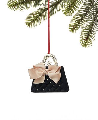 Holiday Lane Fashion Week Black Handbag with Bow Ornament, Created for Macy's & Reviews - Shop Al... | Macys (US)