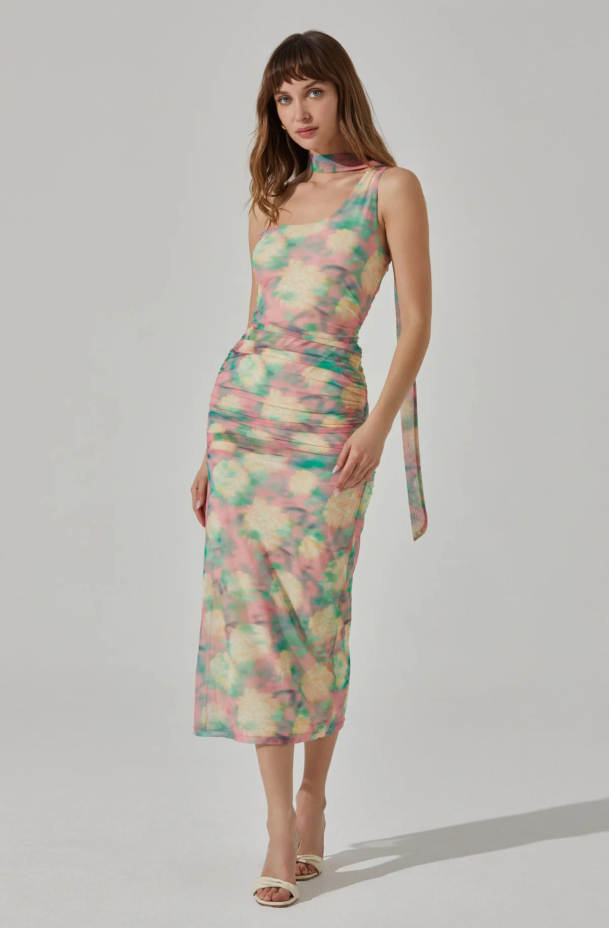 One Shoulder Neck-Tie Dress | ASTR The Label (US)