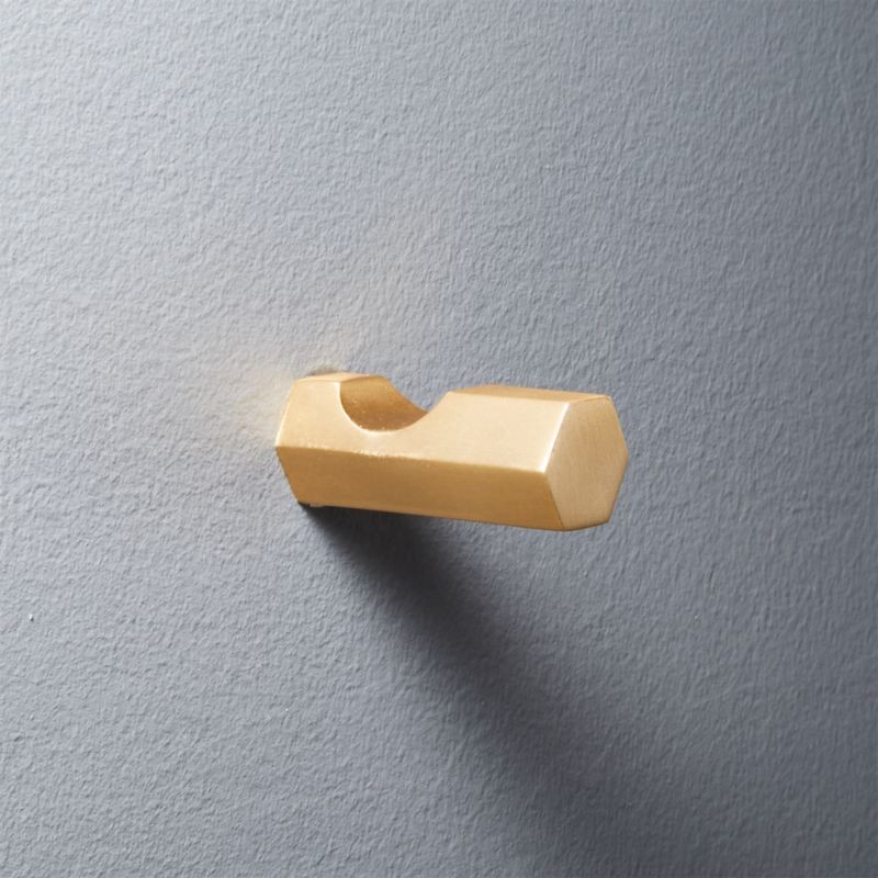 Hex Brass Wall Hook + Reviews | CB2 | CB2