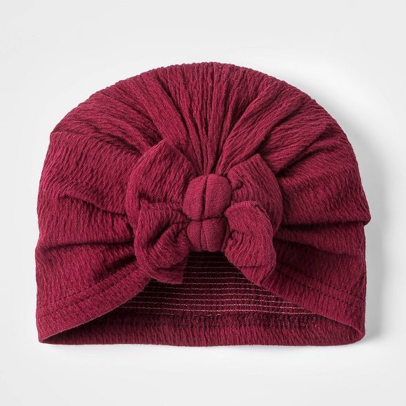 Toddler Girls' Knit Turban Hat - Cat & Jack™ Burgundy | Target