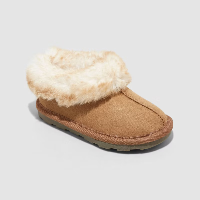 Toddler Girls' Callie Moccasin Slippers - Cat & Jack™ Chestnut 10 | Target