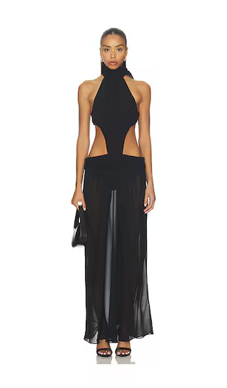Low Back Chiffon Dress | Revolve Clothing (Global)