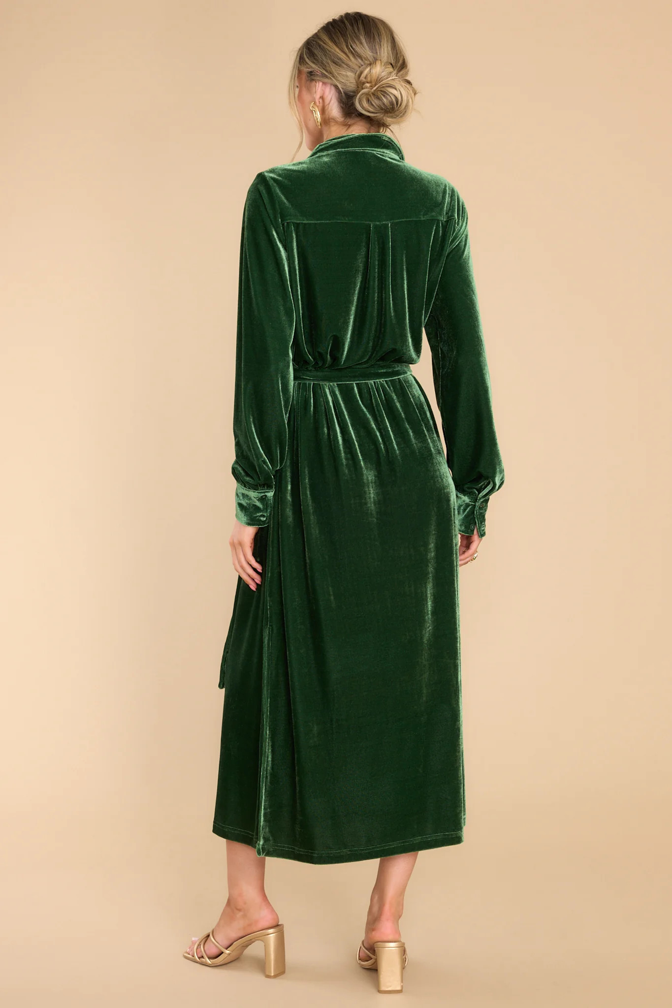 Just Watch Emerald Green Midi Dress | Red Dress 