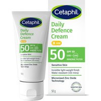 Cetaphil Daily Defence Cream SPF50 with UVA/UVB Filters for Sensitive Skin 50g | Look Fantastic (UK)