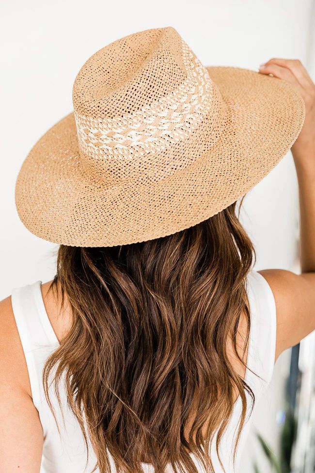 A Grand Trip Beige Woven Detail Straw Hat FINAL SALE | Pink Lily