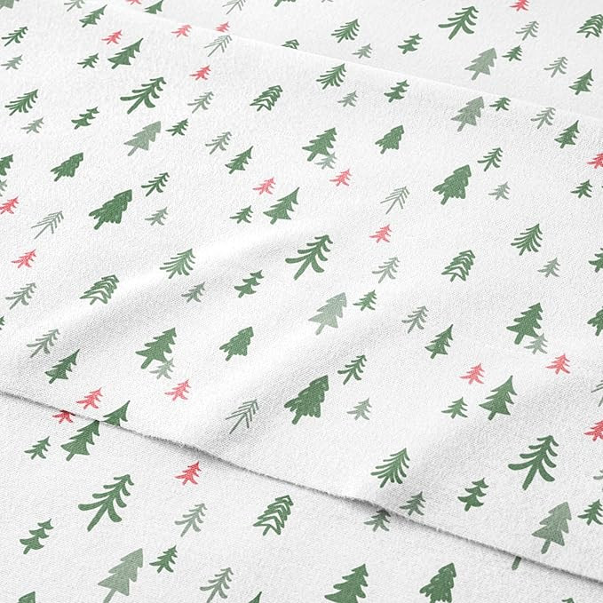 Flannel Christmas Sheets - 100% Cotton Flannel Sheet Set - King Size - Ultra Soft, Comfy & Cozy -... | Amazon (US)