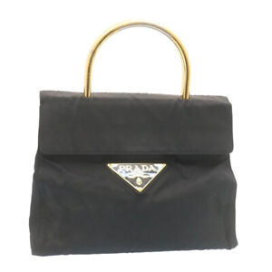 PRADA Hand Bag Nylon Black Auth ar5700 | eBay US