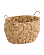 Woven Cord Storage Basket With Ear Handles | Office & Storage | Marshalls | Marshalls