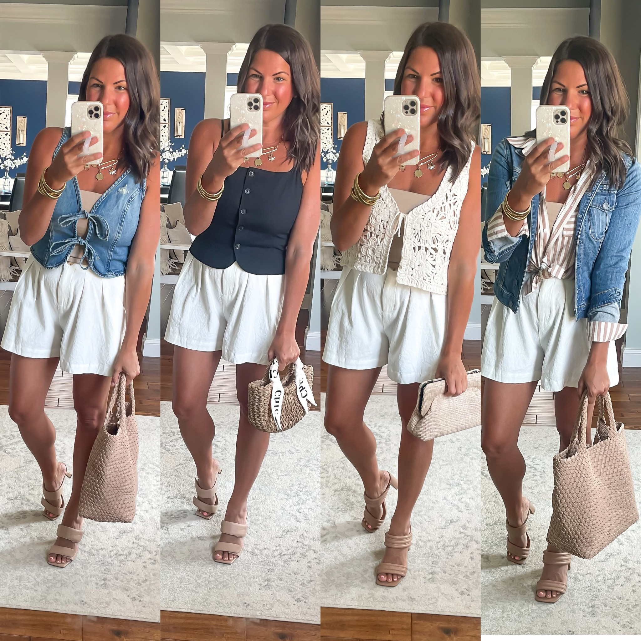 Flowy pleated trouser shorts styled 4 ways
Early fall fashion 

#LTKFindsUnder50 #LTKSeasonal #LTKStyleTip