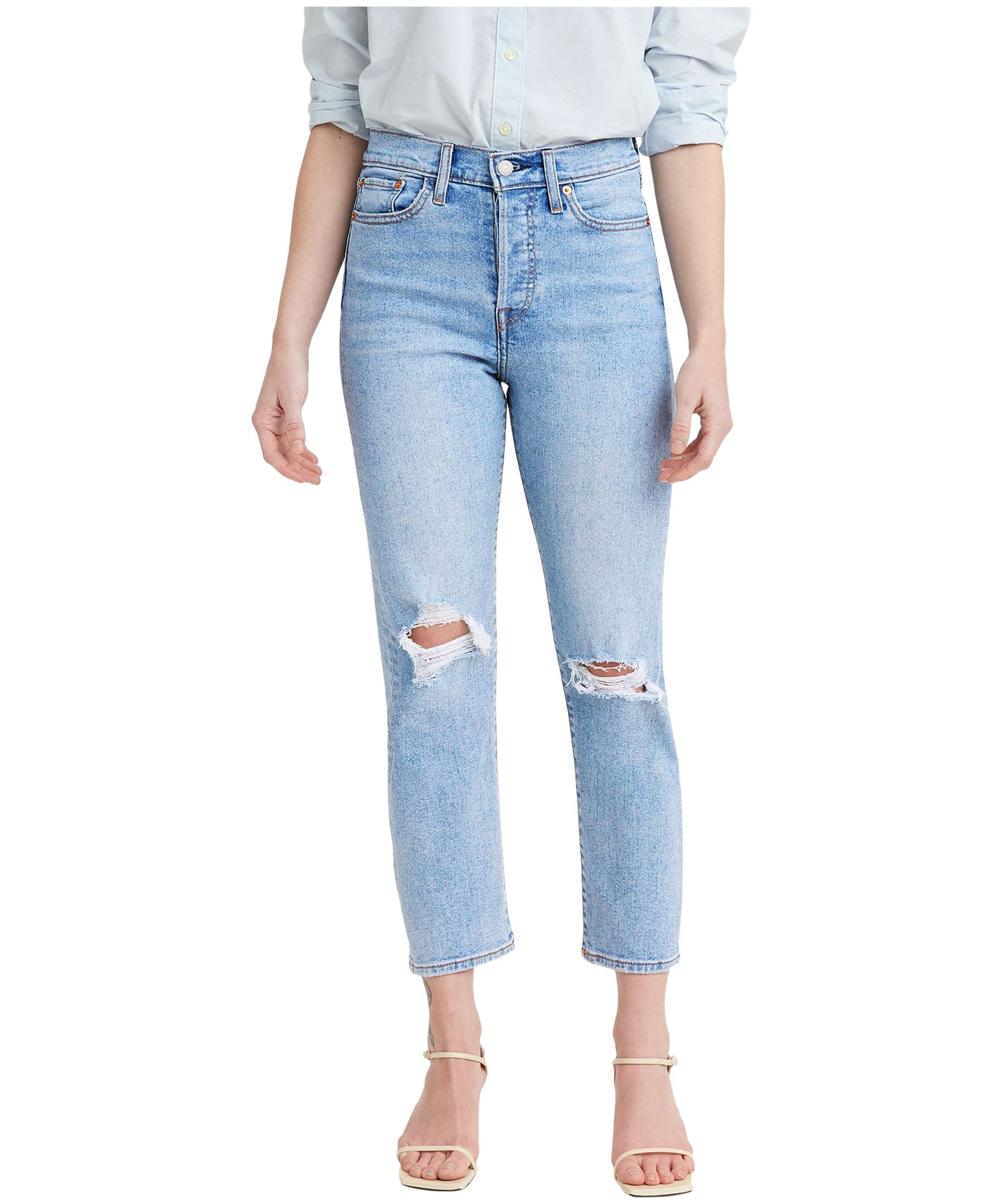 Levi's Women's Wedgie High Rise Cropped Straight Jeans - Bridge Of Bellflower #34964-0132 | Mark's - Lequipeur