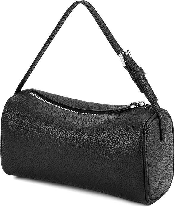 Crossbody Bag for Women Trendy PU Leather Small Barrel Purse Designer Hobo Bags Shoulder Handbags | Amazon (US)