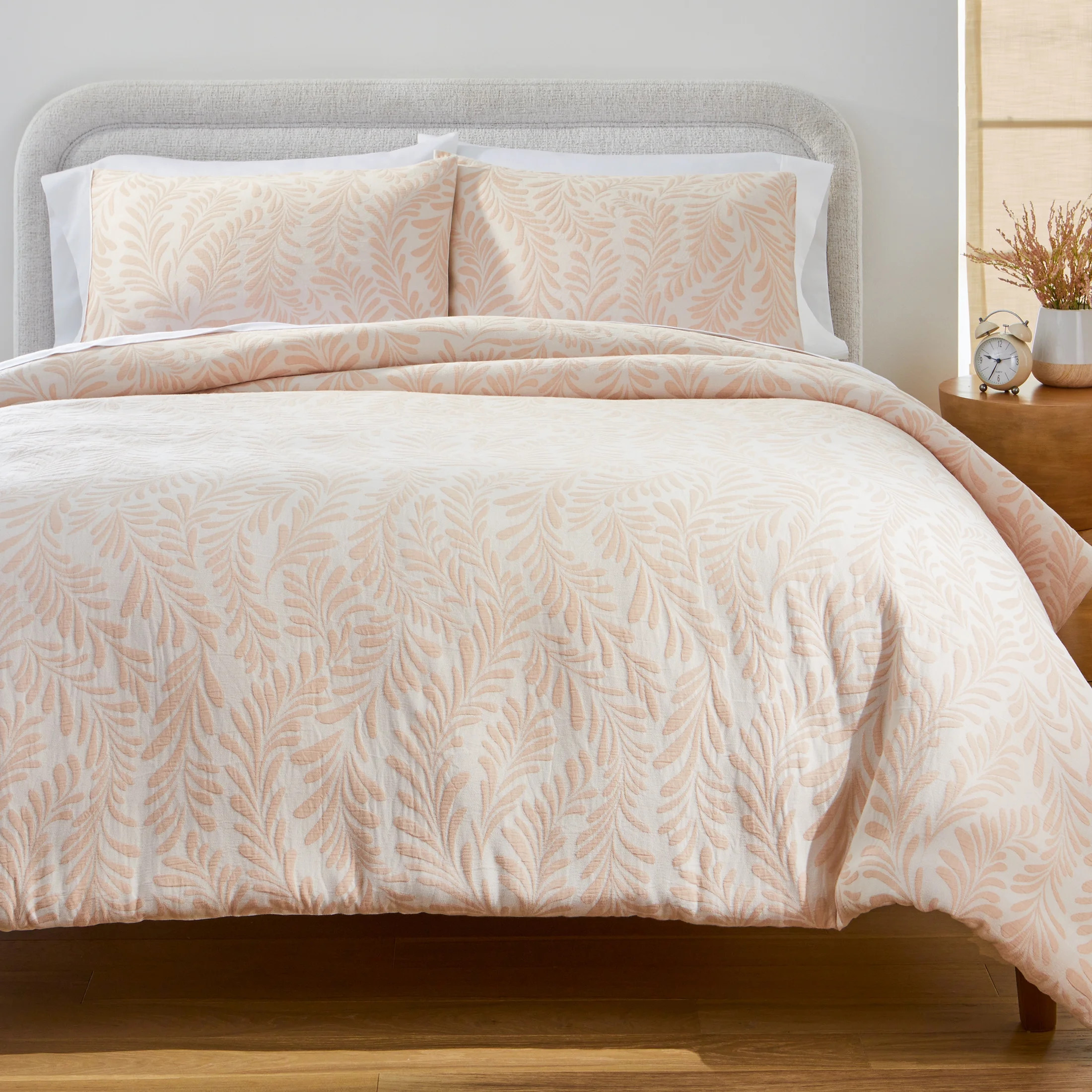 Better Homes & Gardens Botanical 3-Piece Comforter Set, Blush, Full Queen, All Ages | Walmart (US)