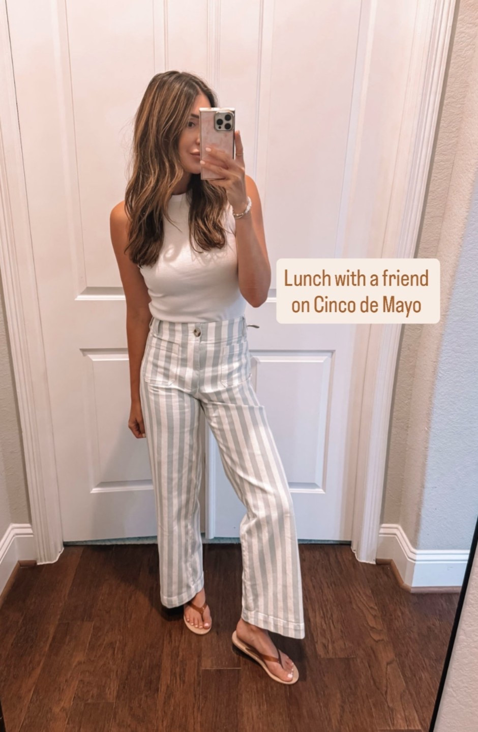 Small in tank, size 26 in jeans